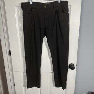 34 Heritage Courage mid-rise straight pants, 38/29.5, stretch, charcoal gray